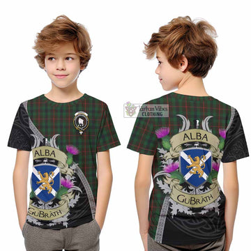 Tennant Tartan Family Crest Kid T-Shirt Lion Rampant Royal Thistle Shield Celtic Inspired - Tartan Vibes Clothing