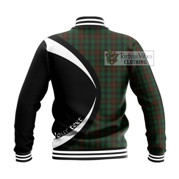 Tennant Tartan Baseball Jacket with Family Crest Circle Style - Tartan Vibes Clothing