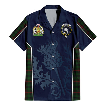 Tennant Tartan Hawaiian Shirt with Family Crest and Scottish Thistle Vibes Sport Style - Tartan Vibes Clothing