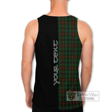 Tennant Tartan Men's Tank Top with Family Crest and Half Of Me Style - Tartan Vibes Clothing