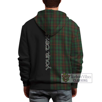 Tennant Tartan Hoodie with Family Crest and Half Of Me Style - Tartan Vibes Clothing