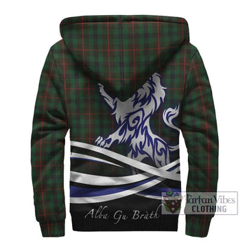 Tennant Tartan Sherpa Hoodie with Alba Gu Brath Regal Lion Emblem - Tartan Vibes Clothing