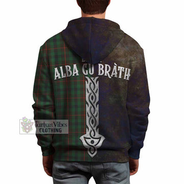 Tennant Tartan Family Crest Hoodie Alba Gu Brath Be Brave Lion Ancient Style - Tartan Vibes Clothing