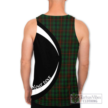 Tennant Tartan Men's Tank Top with Family Crest Circle Style - Tartan Vibes Clothing