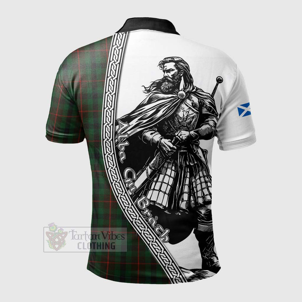 Tennant Tartan Clan Crest Polo Shirt with Highlander Warrior Celtic Style - Tartan Vibes Clothing