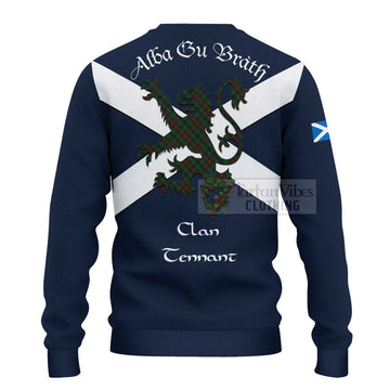 Tennant Tartan Lion Rampant Ugly Sweater Proudly Display Your Heritage with Alba Gu Brath and Clan Name - Tartan Vibes Clothing