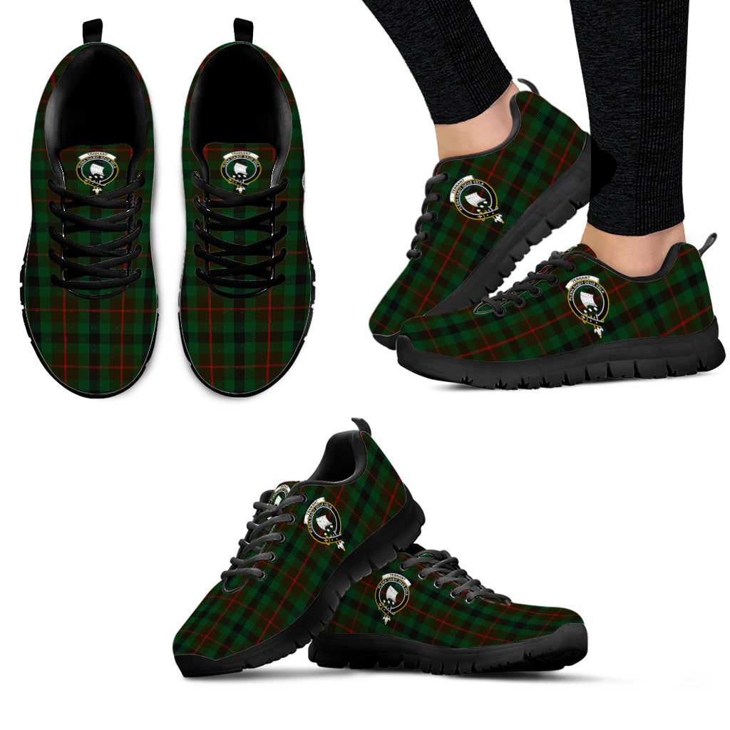 Tennant Tartan Sneakers with Family Crest - Tartan Vibes Clothing