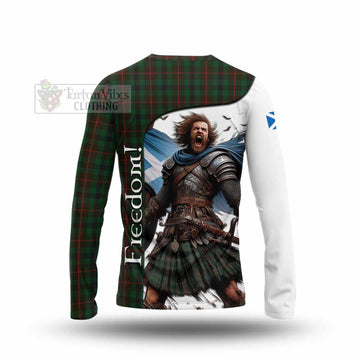 Tennant Crest Tartan Long Sleeve T-Shirt Inspired by the Freedom of Scottish Warrior - Tartan Vibes Clothing