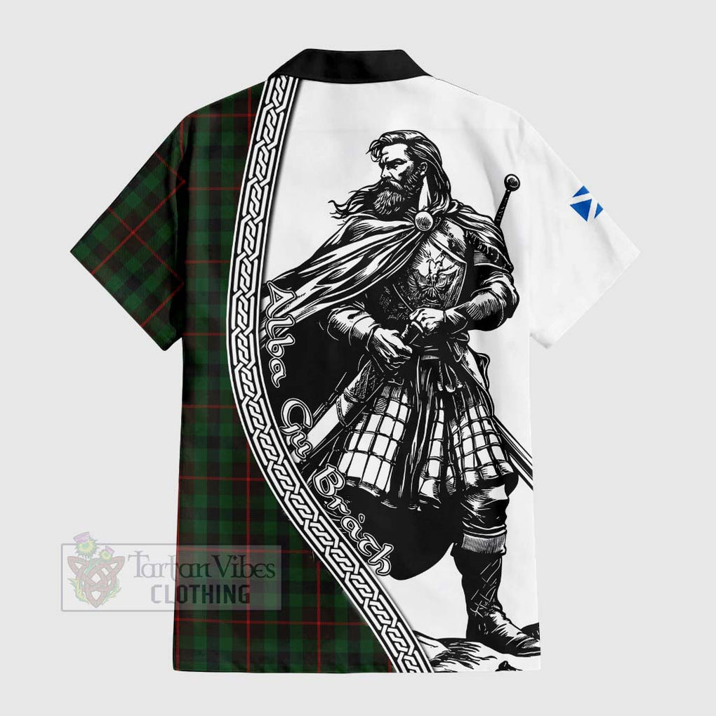 Tennant Tartan Clan Crest Hawaiian Shirt with Highlander Warrior Celtic Style - Tartan Vibes Clothing