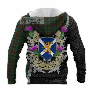 Tennant Tartan Family Crest Knitted Hoodie Lion Rampant Royal Thistle Shield Celtic Inspired - Tartan Vibes Clothing