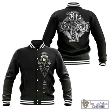 Tennant Tartan Baseball Jacket Featuring Alba Gu Brath Family Crest Celtic Inspired - Tartan Vibes Clothing