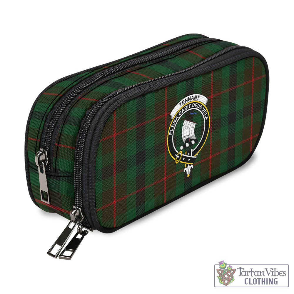 Tennant Tartan Pen and Pencil Case with Family Crest - Tartan Vibes Clothing