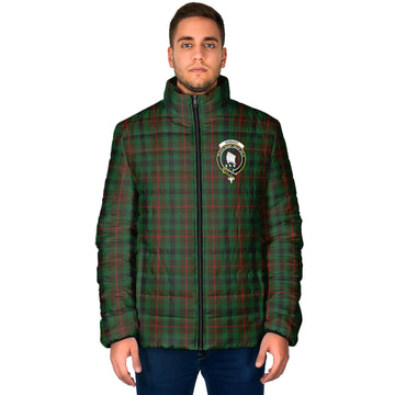 Tennant Tartan Padded Jacket with Family Crest - Tartan Vibes Clothing