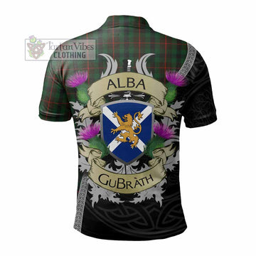 Tartan Vibes Clothing Tennant Tartan Family Crest Polo Shirt Lion Rampant Royal Thistle Shield Celtic Inspired