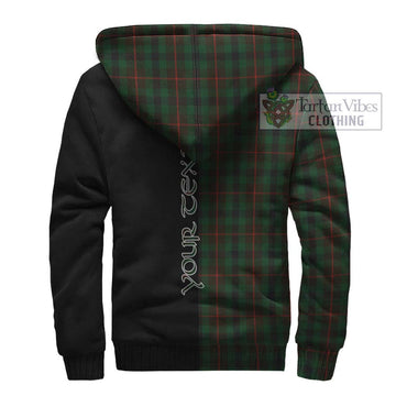 Tennant Tartan Sherpa Hoodie with Family Crest and Half Of Me Style - Tartan Vibes Clothing