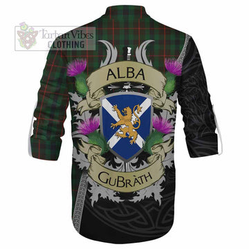 Tennant Tartan Family Crest Ghillie Kilt Shirt Lion Rampant Royal Thistle Shield Celtic Inspired - Tartan Vibes Clothing