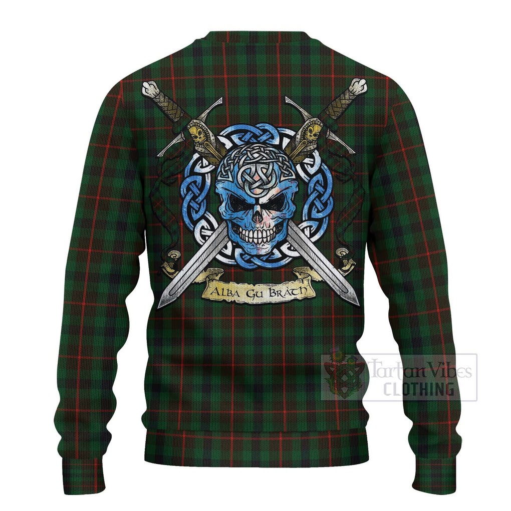 Tennant Tartan Ugly Sweater with Family Crest Celtic Skull Style - Tartan Vibes Clothing