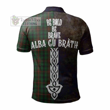 Tennant Tartan Family Crest Polo Shirt Alba Gu Brath Be Brave Lion Ancient Style - Tartan Vibes Clothing