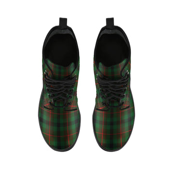 Tennant Tartan Leather Boots - Tartan Vibes Clothing