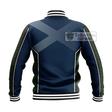 Tennant Tartan Baseball Jacket with Family Crest and Lion Rampant Vibes Sport Style - Tartan Vibes Clothing
