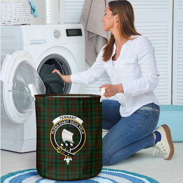Tennant Tartan Laundry Basket with Family Crest