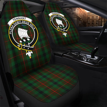 Tennant Tartan Car Seat Cover with Family Crest