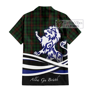Tennant Tartan Hawaiian Shirt with Alba Gu Brath Regal Lion Emblem - Tartan Vibes Clothing
