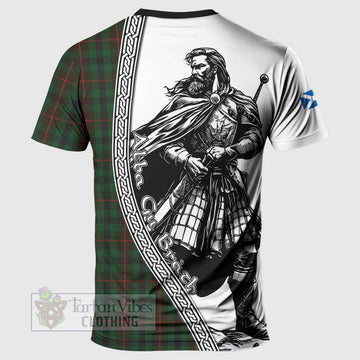 Tennant Tartan Clan Crest T-Shirt with Highlander Warrior Celtic Style - Tartan Vibes Clothing