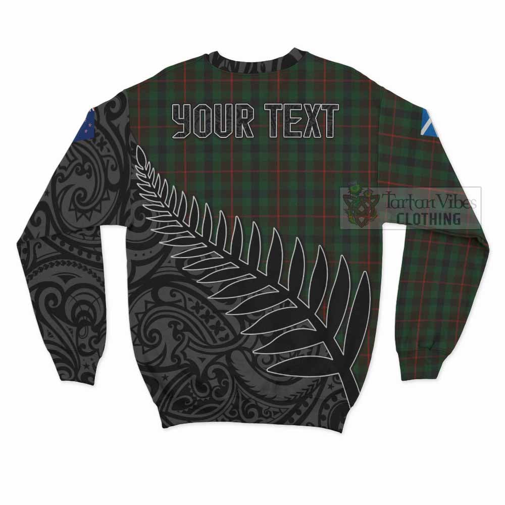 Tennant Crest Tartan Sweatshirt with New Zealand Silver Fern Half Style - Tartan Vibes Clothing