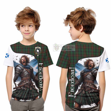Tennant Crest Tartan Kid T-Shirt Inspired by the Freedom of Scottish Warrior - Tartan Vibes Clothing