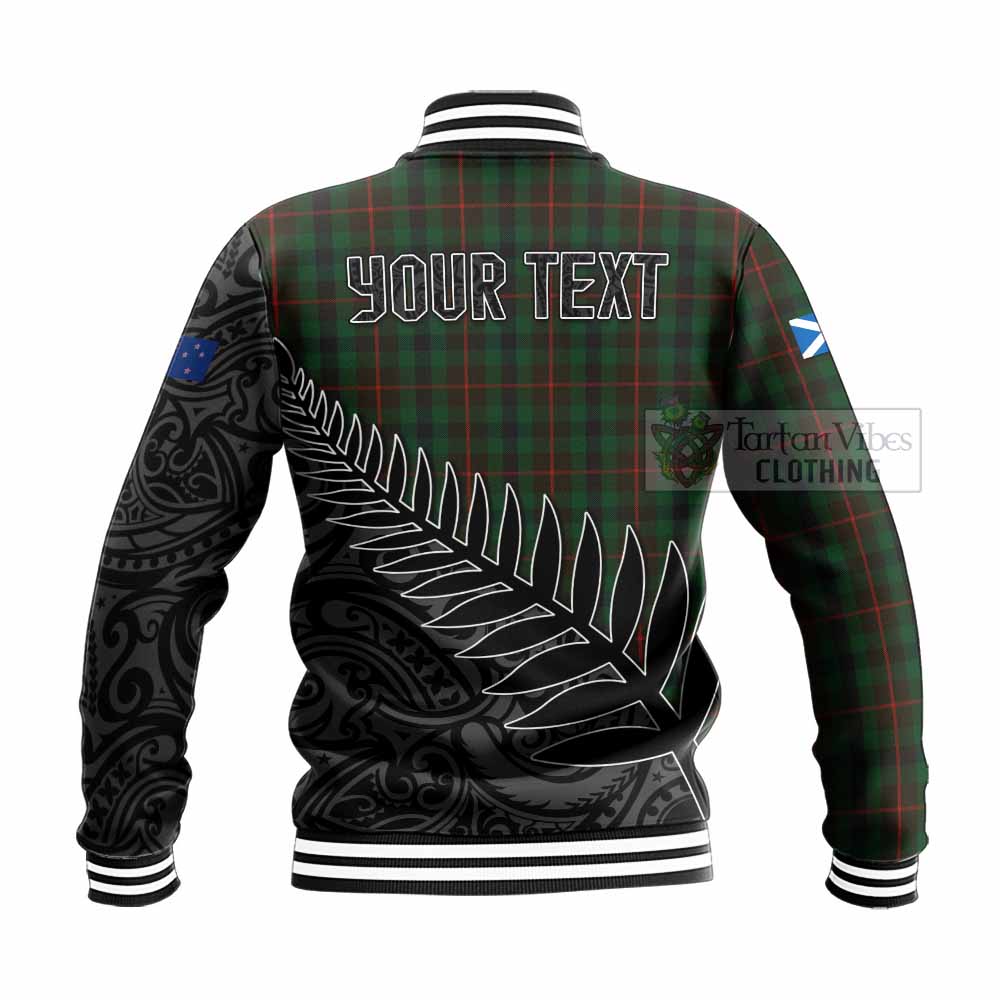 Tennant Crest Tartan Baseball Jacket with New Zealand Silver Fern Half Style - Tartan Vibes Clothing