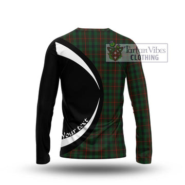 Tennant Tartan Long Sleeve T-Shirt with Family Crest Circle Style - Tartan Vibes Clothing