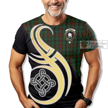 Tennant Tartan T-Shirt with Family Crest and Celtic Symbol Style - Tartan Vibes Clothing