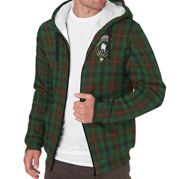 Tennant Tartan Sherpa Hoodie with Family Crest