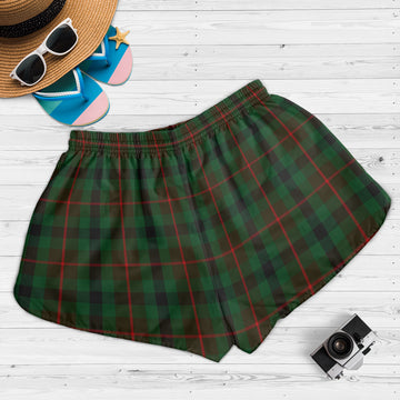 Tennant Tartan Womens Shorts with Family Crest
