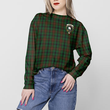 Tennant Tartan Sweatshirt with Family Crest - Tartan Vibes Clothing