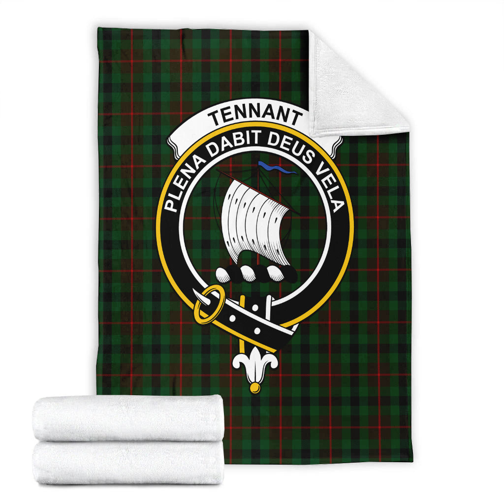 Tennant Tartan Blanket with Family Crest - Tartan Vibes Clothing