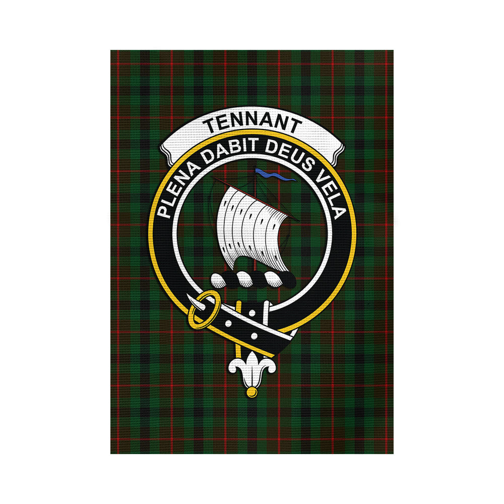 Tennant Tartan Flag with Family Crest - Tartan Vibes Clothing