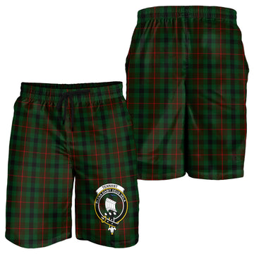 Tennant Tartan Mens Shorts with Family Crest - Tartan Vibes Clothing
