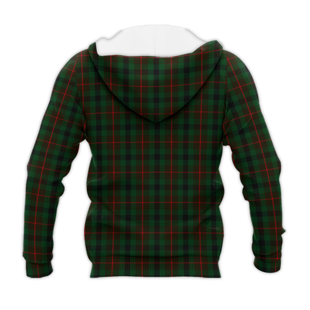 Tennant Tartan Knitted Hoodie with Family Crest - Tartan Vibes Clothing