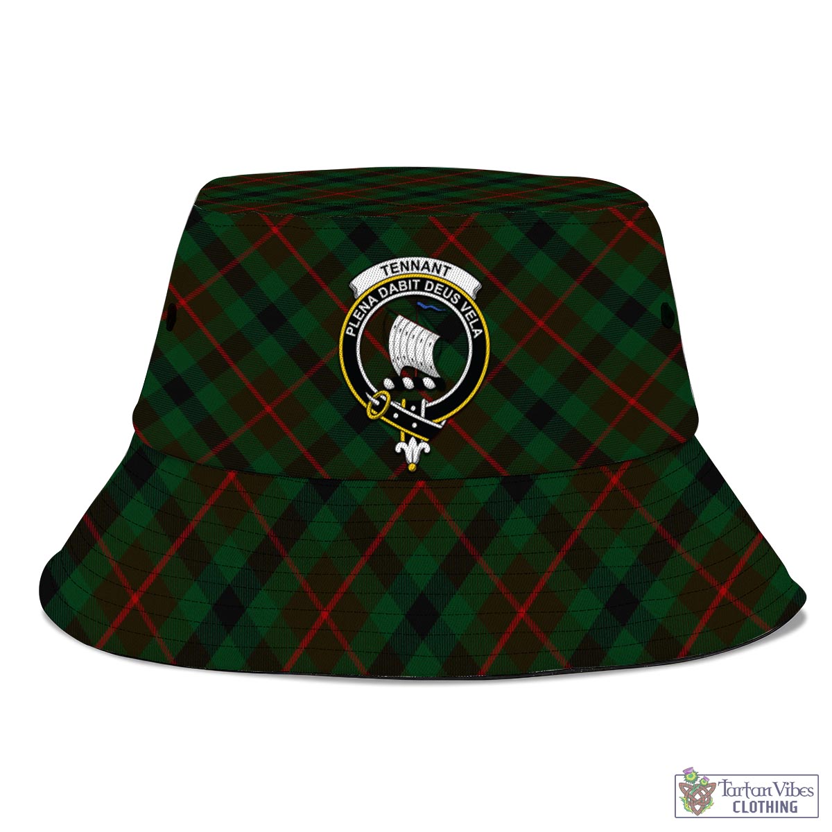 Tennant Tartan Bucket Hat with Family Crest - Tartan Vibes Clothing