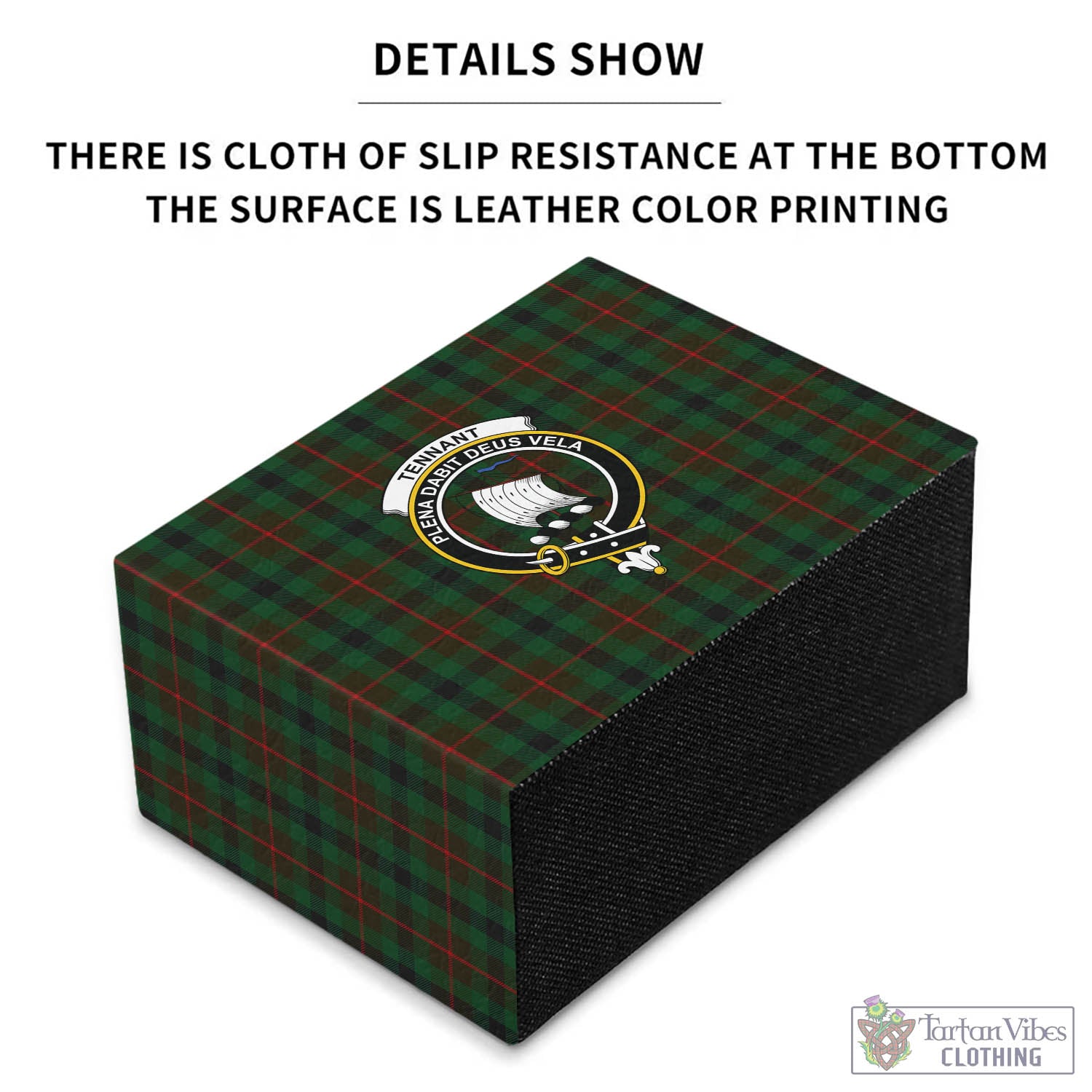 Tennant Tartan Pen Holder with Family Crest - Tartan Vibes Clothing