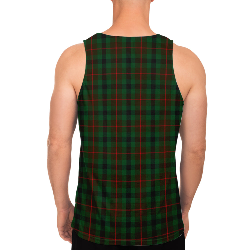Tennant Tartan Mens Tank Top with Family Crest - Tartan Vibes Clothing