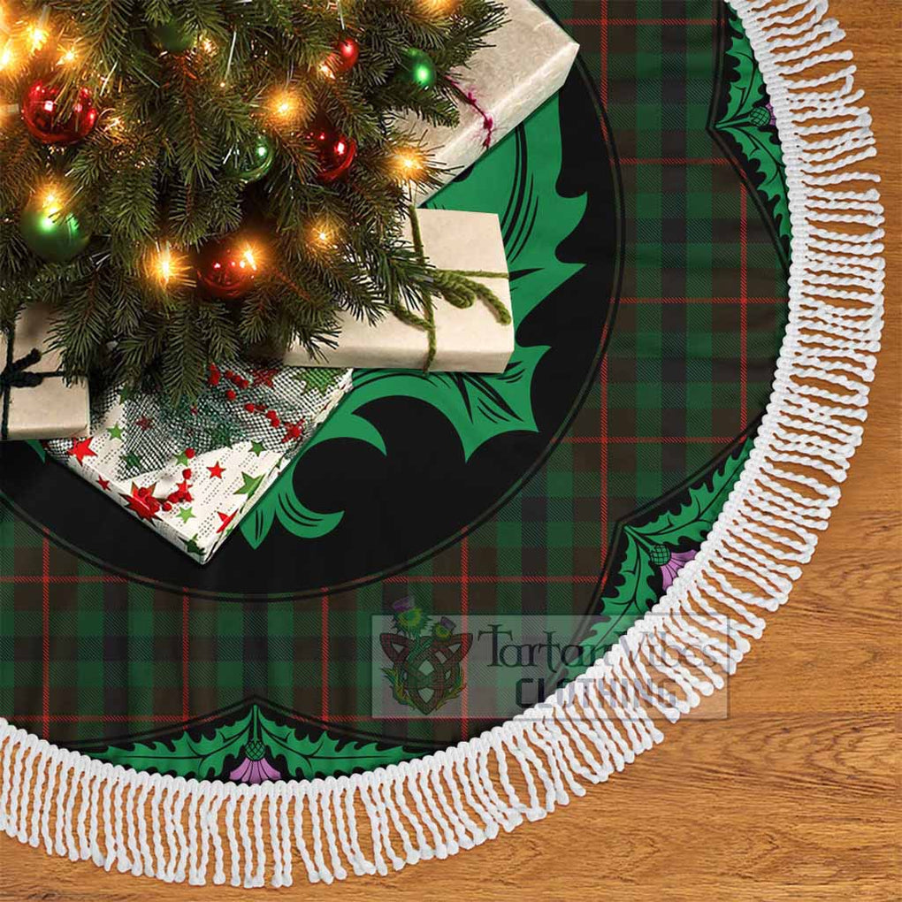 Tennant Tartan Christmas Tree Skirt Scottish Thistle Style - Tartan Vibes Clothing