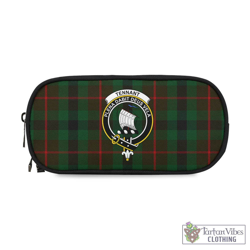 Tennant Tartan Pen and Pencil Case with Family Crest - Tartan Vibes Clothing