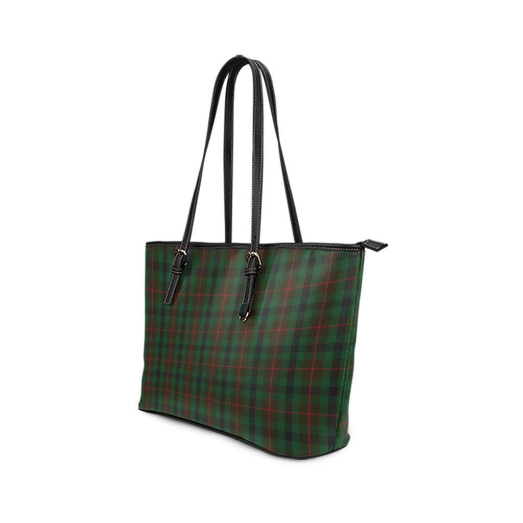 Tennant Tartan Leather Tote Bag - Tartan Vibes Clothing