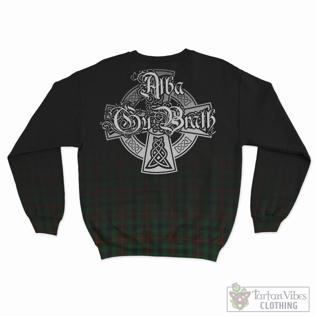 Tartan Vibes Clothing Tennant Tartan Sweatshirt Featuring Alba Gu Brath Family Crest Celtic Inspired