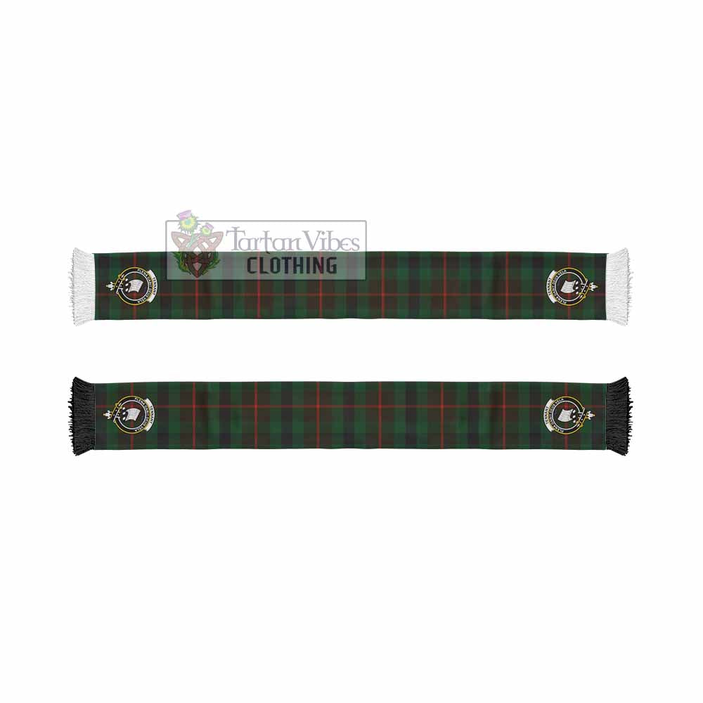 Tennant Tartan Ruffneck Scarf with Family Crest - Tartan Vibes Clothing