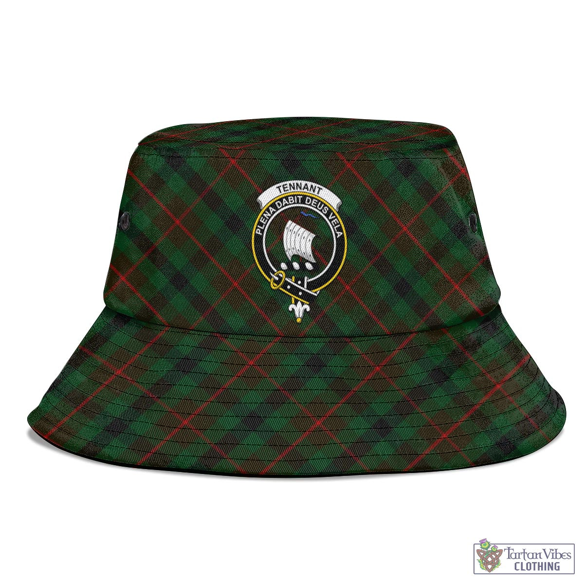 Tennant Tartan Bucket Hat with Family Crest - Tartan Vibes Clothing