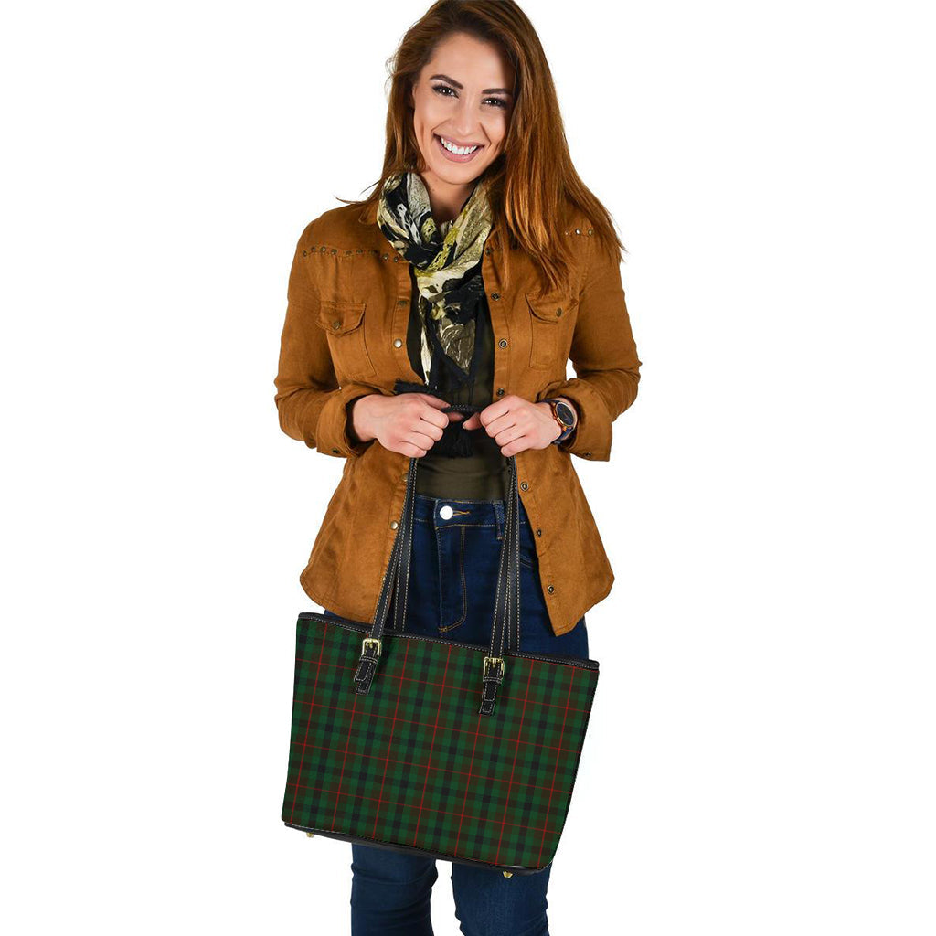 Tennant Tartan Leather Tote Bag - Tartan Vibes Clothing